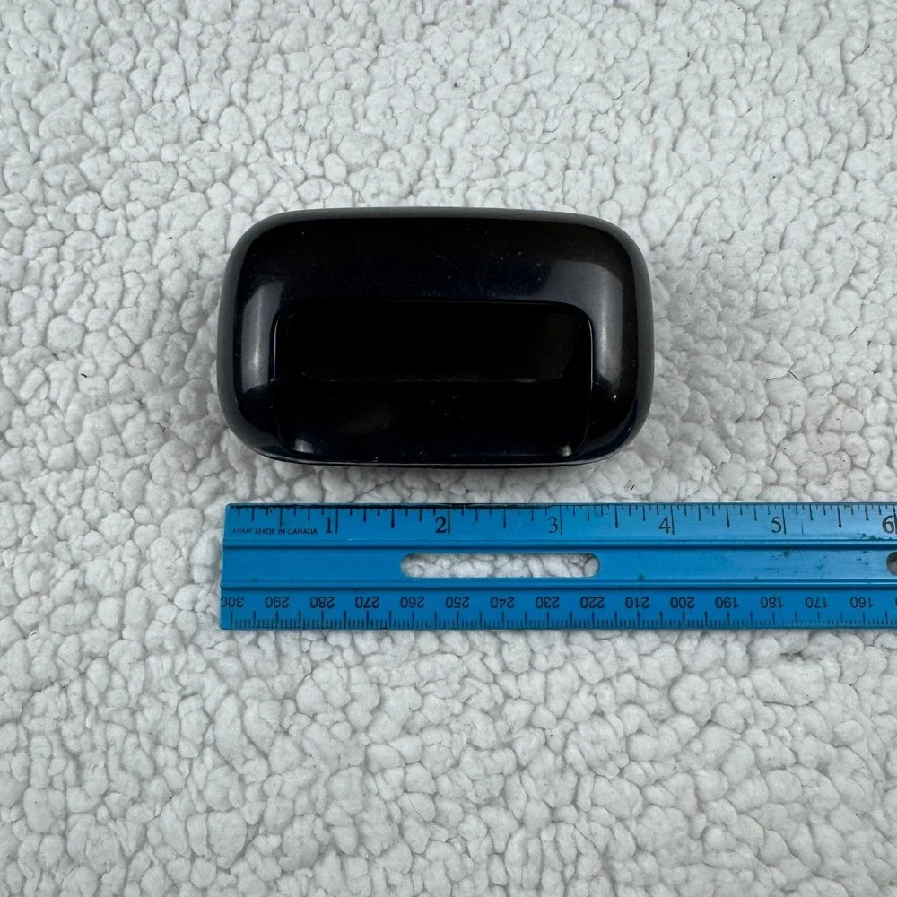 Vintage 1981 Eldon Office‎ Products Black Plastic Business Card Holder Desk Tray